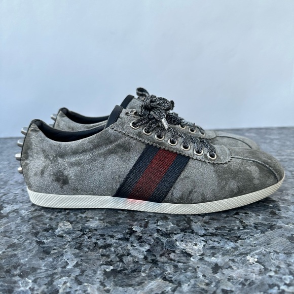 GUCCI 419544 ACE GLITTER WOMENS SNEAKERS SIZE 39 - Picture 1 of 12